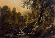 Nicolaes Pietersz. Berchem, The Waterfall